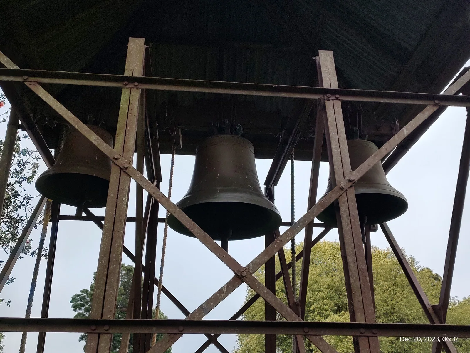 Historic bells in the church grounds