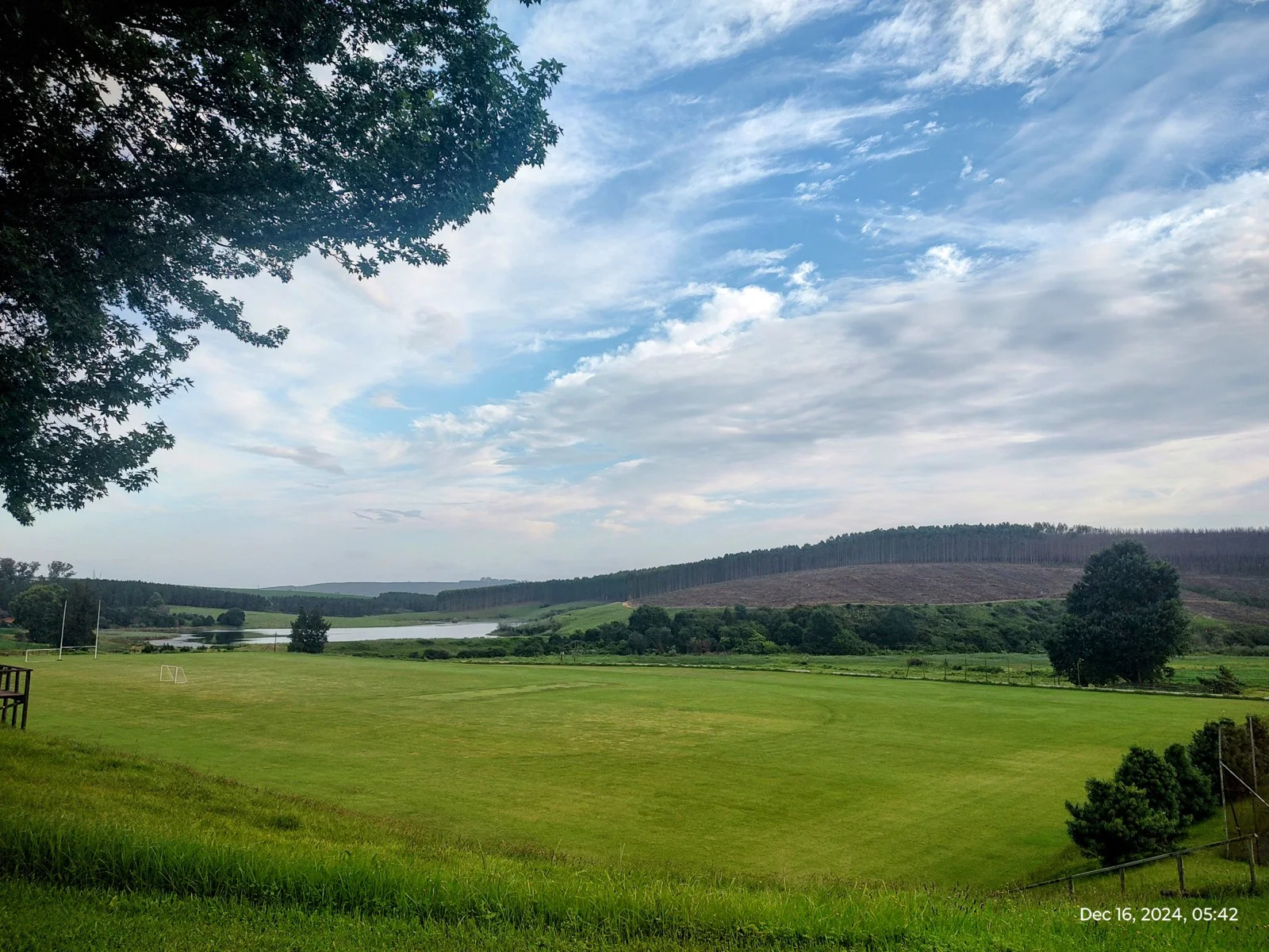 Hermannsburg playing fields, water and surrounding farmland